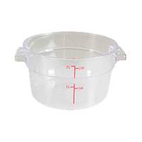 Thunder Group 2 Quart Round Food Storage Container - Clear - PLRFT302PC