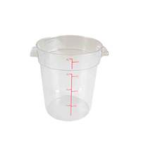 Thunder Group 4qt Round Clear Polycarboante Food Storage Container - PLRFT304PC 