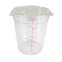 Thunder Group 8qt Round Food Storage Container - Clear - PLRFT308PC 