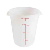Thunder Group 8qt Round Food Storage Container - White - PLRFT308PP 