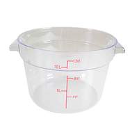 Thunder Group 12 Quart Clear Polycarbonate Round Food Storage Container - PLRFT312PC