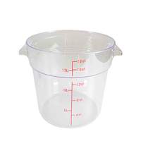 Thunder Group 18qt Clear Polycarbonate Round Food Storage Container - PLRFT318PC 
