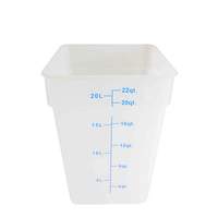 Thunder Group 22qt Translucent Square Food Storage Container - PLSFT022TL 