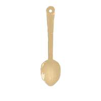 Thunder Group 11in Beige Polycarbonate Solid Serving Spoon - 1dz - PLSS111BG 