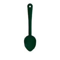 Thunder Group 11" Green Polycarbonate Solid Serving Spoon - 1 Doz - PLSS111GR