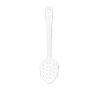 Thunder Group 13in Clear Polycarbonate Perforated Serving Spoon - 1dz - PLSS213CL 