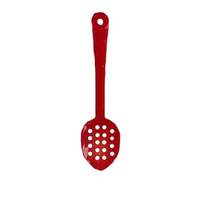 Thunder Group 13" Red Polycarbonate Perforated Serving Spoon - 1 Doz - PLSS213RD