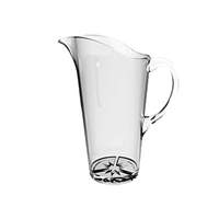 Thunder Group 1.5 Liter Clear Polycarbonate Water Pitcher w/Starburst Base - PLTHWP015C