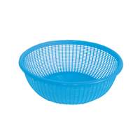 Thunder Group 12-1/2in Diameter Blue Perforated Wash Basket - PLWB001 