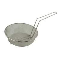 Thunder Group 12in Diameter Fine Mesh Nickel Plated Culinary Basket - SLCB012F 