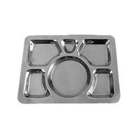Thunder Group 6-Wells Stainless Steel Compartment Tray - SLCST006 
