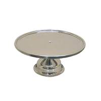 Thunder Group 13-1/4" Mirror Finish Stainless Steel Cake Stand - SLCS001