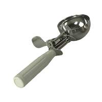Thunder Group 3-1/4oz Stainless Steel #10 Ivory Handle Disher - SLDS010 