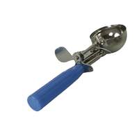 Thunder Group 2oz Stainless Steel #16 Blue Handle Disher - SLDS016 
