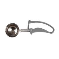Thunder Group 4oz Stainless Steel Round Bowl Disher - Grey - Size 8 - SLDS208G 