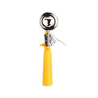 Thunder Group 1-5/8 oz Stainless Steel Round Bowl Disher- Yellow - SLDS220P