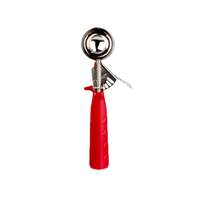Thunder Group Size 24 Red 1-1/3 oz Stainless Steel Round Bowl Disher - SLDS224P