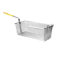 Thunder Group 17in x 8-1/4in x 6in Nickel Plated Wire Mesh Fry Basket - SLFB009 
