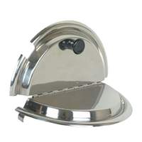 Thunder Group 11qt Stainless Steel Notched Inset Cover with Knob Handle - SLIC002 