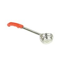 Thunder Group 2 oz Stainless Steel Perf. Red Handle Portion Controller - SLLD102PA