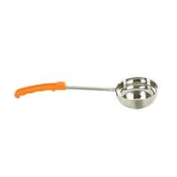 Thunder Group 8 oz Stainless Steel Solid Orange Handle Portion Controller - SLLD008