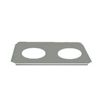 Thunder Group Stainless Steel 2 Opening Adapter Plates for Round Inserts - SLPHAP066 
