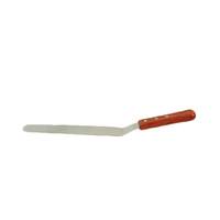 Thunder Group 9-1/2in Stainless Steel Offset Spatula with Wooden Handle - SLPSP010C 