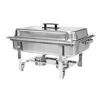 Thunder Group 8 Qt Stainless Steel Welded Full Size Chafer - SLRCF001