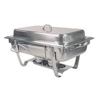 Thunder Group 8 Qt Stainless Steel Stackable Chafer w/ Lift Off Lid - SLRCF0833BT