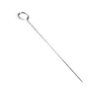 Thunder Group 12in Stainless Steel Skewer with Round Looped Handle - 1dz - SLRK012 