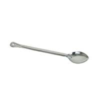 Thunder Group 18in Stainless Steel Solid Flat Handle Basting Spoon - SLSBA018 