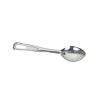 Thunder Group 11in Stainless Steel Solid Flat Handle Basting Spoon - SLSBA111 