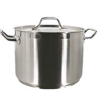 Thunder Group 8qt Stainless Steel Induction Stock Pot with Lid - SLSPS4008 
