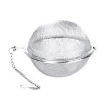 Thunder Group 3-1/8in Diameter Stainless Steel Tea colander with Chain - SLTB003 