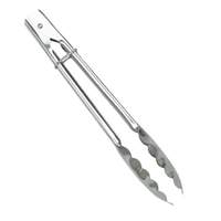 Thunder Group 16in Stainless Steel Heavy Duty Flat Spring Utility Tongs - SLTHUT116 