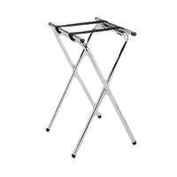 Thunder Group Chrome Plated Double Bar Folding Tray Stand - SLTS002 
