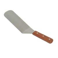 Thunder Group 12.5in Stainless Steel Solid Turner with Wooden Handle - SLTWBT006 