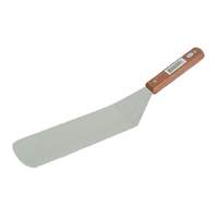 Thunder Group 14.5in Stainless Steel Solid Turner with Wooden Handle - SLTWBT010 