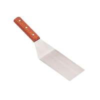 Thunder Group 12-1/2in Straight Blade Solid Turner with Wooden Handle - SLTWBT075 