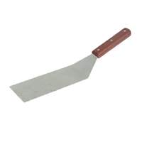 Thunder Group 14" Straight Blade Solid Turner w/ Wooden Handle - SLTWBT210
