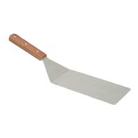 Thunder Group 15-1/2in Stainless Steel Oversize Blade Turner with Wood Handle - SLTWHT004 