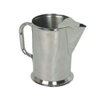 Thunder Group 64 oz Stainless Steel Water Pitcher w/ Handle & Ice Guard - SLWP064