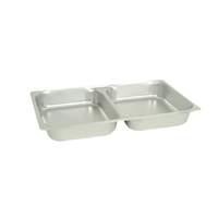 Thunder Group Full Size Divided Stainless Steel Steam Table Pan - 2-1/2" D - STPA3022