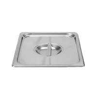 Thunder Group 1/2 Size 24 Gauge Stainless Solid Steam Table Pan Cover - STPA5120C