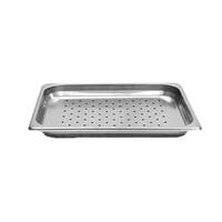 Thunder Group 1/2 Size Stainless Perforated Steam Table Pan - 1-1/4" Deep - STPA3121PF