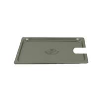 Thunder Group 2/3 Size 24 Gauge Stainless Slotted Steam Table Pan Cover - STPA5230CS 