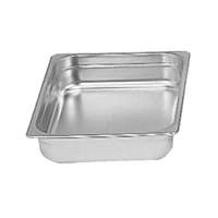 Thunder Group 1/2 Size 24 Gauge Stainless Steel Steam Pan - 2-1/2in Deep - STPA3122 
