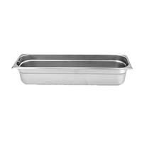 Thunder Group 1/2 Size Long Stainless Steel Steam Table Pan - 4" Deep - STPA3124L