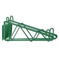 Thunder Group 18"D Double Epoxy Coated Wall Bracket - Green - WBEP218