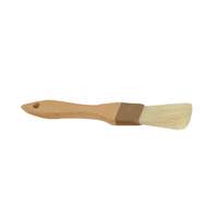 Thunder Group 1"W Flat Pastry Brush with Boar Bristles & Wood Handle - WDPB001 